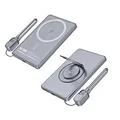 PD 20W wireless magnetic power bank with cable and stand